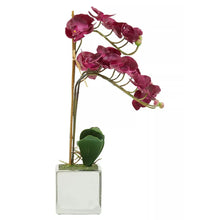 Artificial Aubergine Orchid Plant By Fiori For Home Decor-Wothorpe Nurseries