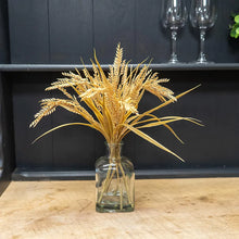 Artificial Dried Grass Plant Clear Glass Vase 38cm Decor-Wothorpe Nurseries