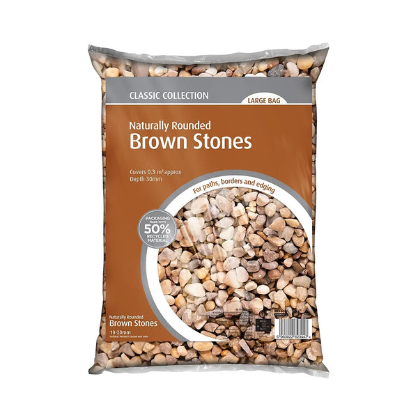Brown Decorative Stones For Gardens Durable Low Maintenance-Wothorpe Nurseries