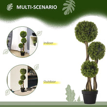 HOMCOM Boxwood Ball Topiary Home Office No Watering-Wothorpe Nurseries