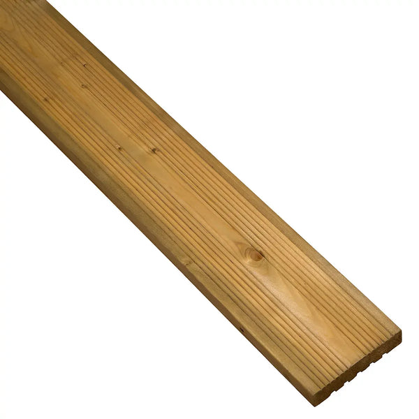 Klikstrom Madeira Green Spruce Deck Board For Patio Grooved-Wothorpe Nurseries