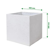 Verve Concrete Square Planter 29L Light Grey Outdoor Decor-Wothorpe Nurseries