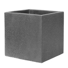 Verve Durable Dark Grey Concrete Square Planter 56L Outdoor-Wothorpe Nurseries