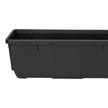 Verve Florus Black Plastic Bell Trough Garden UV Resistant-Wothorpe Nurseries