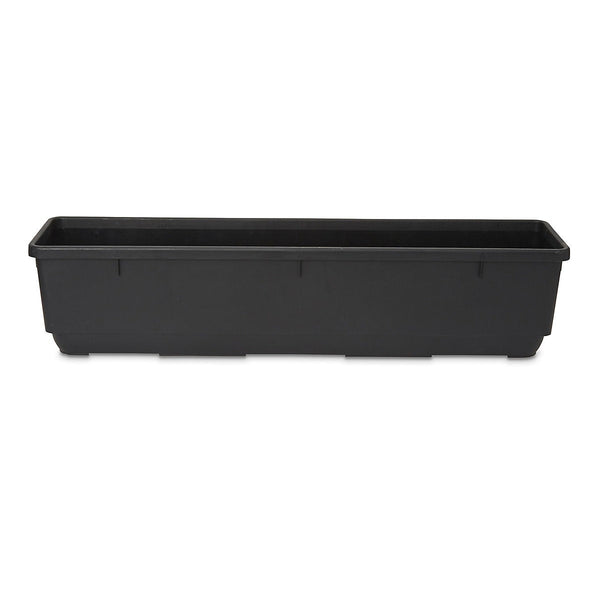 Verve Florus Black Plastic Bell Trough Garden UV Resistant-Wothorpe Nurseries