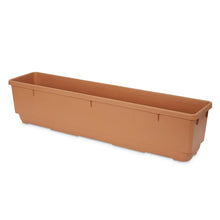 Verve Florus Brown Plastic Bell Trough Planter Home Decor-Wothorpe Nurseries