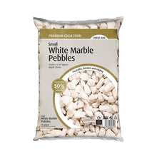 White 15-20mm Marble Pebbles For Landscape Gardens Durable-Wothorpe Nurseries