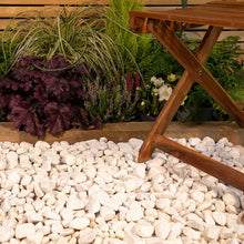 White Marble Pebbles 20 To 40mm Polished For Gardeners-Wothorpe Nurseries