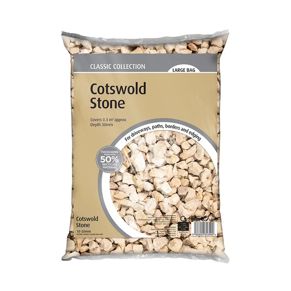 Cotswold Creamy Decorative Stones For Gardens Drainage-Wothorpe Nurseries