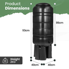 Hardys 100L Garden Slimline Water Butt With Tap Kit-Wothorpe Nurseries