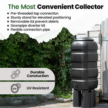 Hardys 100L Garden Slimline Water Butt With Tap Kit-Wothorpe Nurseries