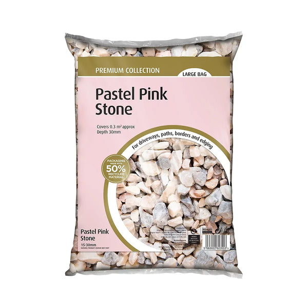 Pastel Pink Decorative Stones Large Coverage for Crafts-Wothorpe Nurseries
