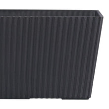 Verve 17L Black Rectangular Plant Trough Indoor Outdoor-Wothorpe Nurseries