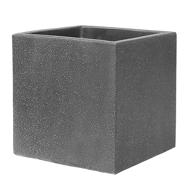 Verve Durable Dark Grey Concrete Square Planter 56L Outdoor-Wothorpe Nurseries