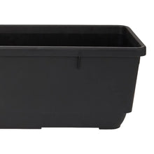 Verve Florus Black Plastic Bell Trough Garden UV Resistant-Wothorpe Nurseries
