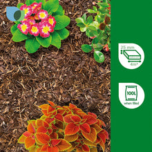 Verve Landscape Bark Chippings Dark Brown 100L Bag Moisture-Wothorpe Nurseries